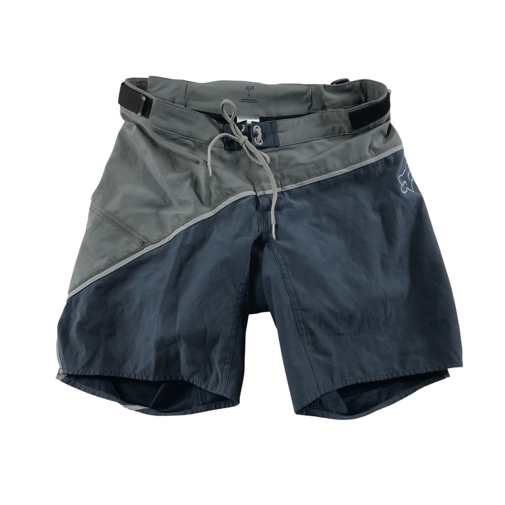 Fox Racing Mens Gray Blue Mountain Bike MTB Shorts Size Small Mesh Lined